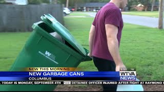 City of Columbus delivering new garbage cans