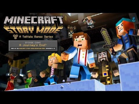 The Gaming Library - Minecraft: Story Mode Episode 8 "A Journey's End"  All Cutscenes (Game Movie) 1080p HD