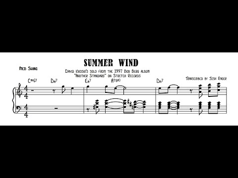 David Kikoski's solo on  "Summer Wind"