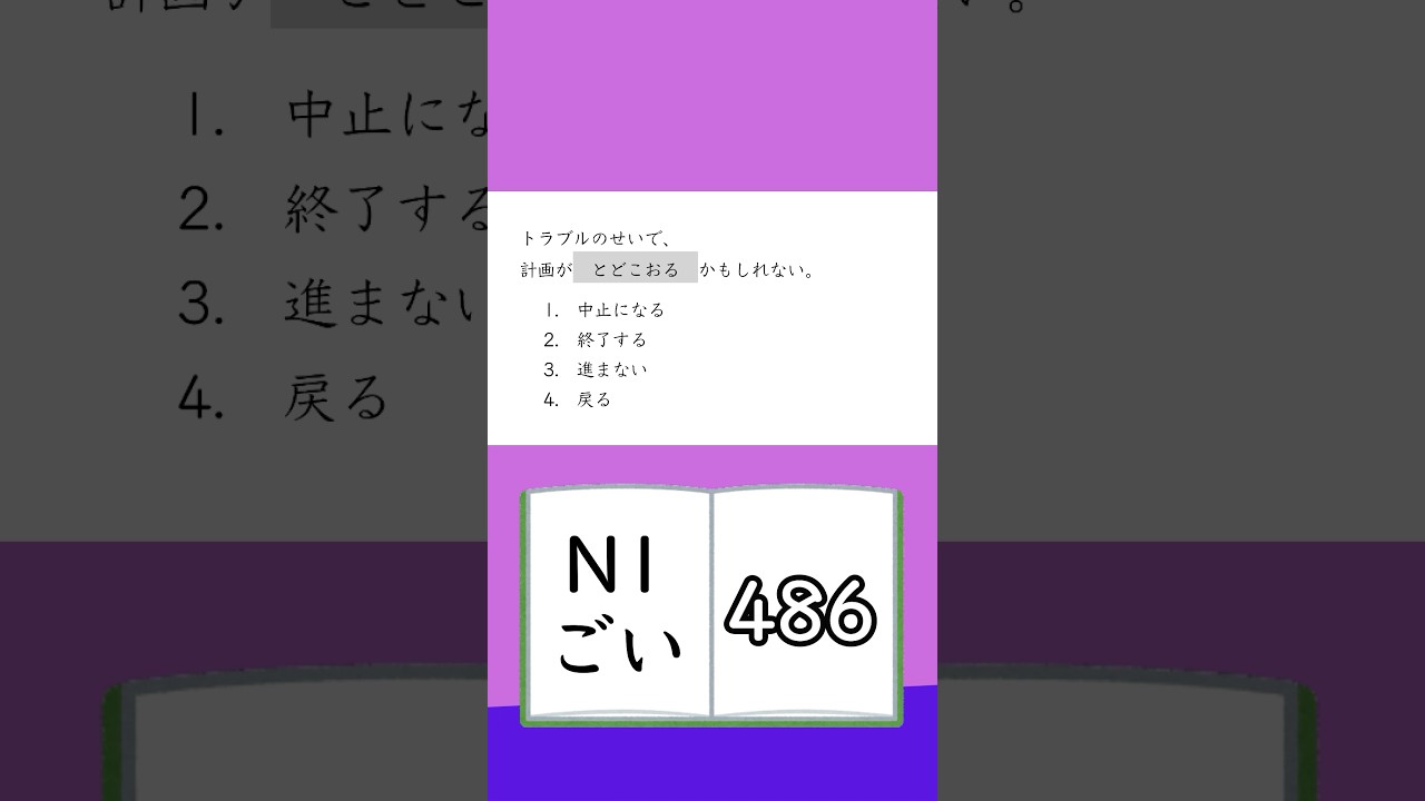 JLPT【N1】Vocabulary - 486