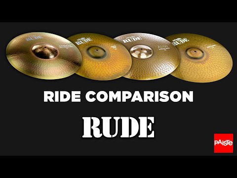 PAISTE CYMBALS - Comparison (RUDE Ride's)
