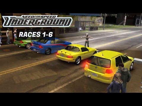 Underground Mode: Races 1–6 | Need for Speed: Underground - No Commentary Walkthrough #1
