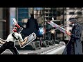 CHAINSAWMAN VS SWORD MAN FULL FIGHT JAPANESE CHAINSAWMAN DEFEATING SWORD MAN ENGLISH SUB