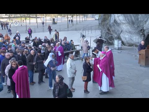 Messe des Cendres à la grotte de Lourdes
