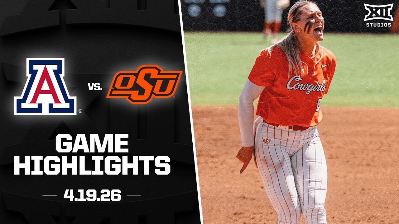 Arizona vs. Oklahoma State Highlights (4.19.26) | 2026 Big 12 Softball