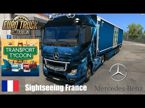 Euro Truck Simulator 2 : Nantes (F) ▶ Dijon (F) - Mercedes-Benz New Actross Streamspace