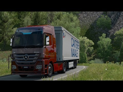ETS2 1.36 - Mercedes Actros 1851 V8 MP3 - Trip: Ancona - Florence