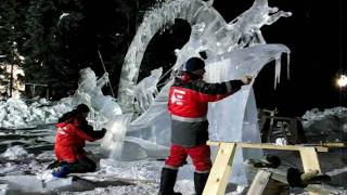 preview picture of video '2011 Ice Sculpture Carving Championships in Fairbanks Alaska'