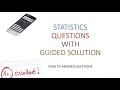 How To Answer Statistics Questions With Ease STATISTICS1 QUESTIONS AND ANSWERS