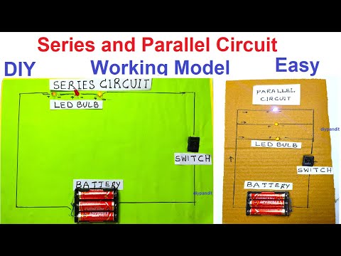 series circuit and parallel circuit working model making diy howtofunda electricity projects
