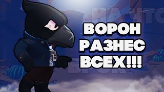 BRAWL STARS ВОРОН РАЗОРВАЛ ВСЕХ!!! Crow Кроу Ворон гайд обучение обзор геймплей Бравл Старс