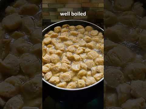 How to prepare soya chunks for a dish | Soya chunks #shorts