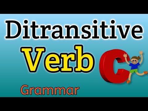 Ditransitives Verb | Was ist ein ditransitives Verb? | Verb | Ditransitiv | Was ist ein Verb? | V...
