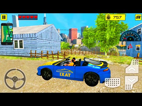 Roadster Cabrio Taxi Driving Simulation 2020 - City and Offroad Driving -  Android Gameplay