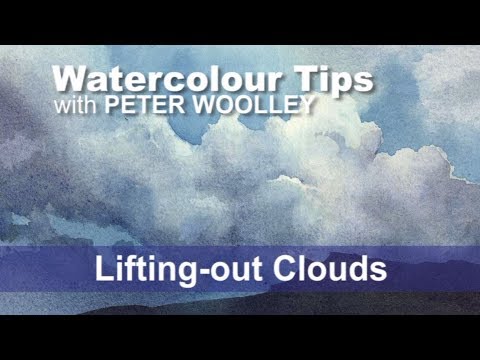 Watercolour Tip from PETER WOOLLEY: Lifting-out Clouds