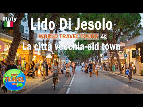 Lido Di Jesolo Italy 🇮🇹 4k la città vecchia | old town walking tour