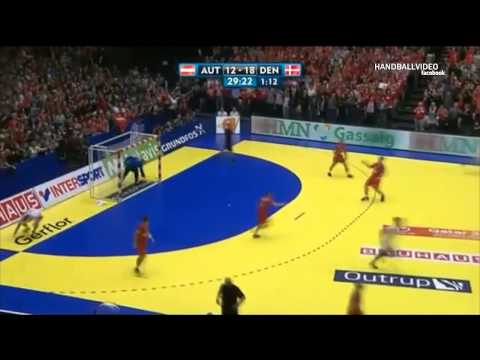 Amazing Goal by Mikkel Hansen vs Austria - Euro 2014