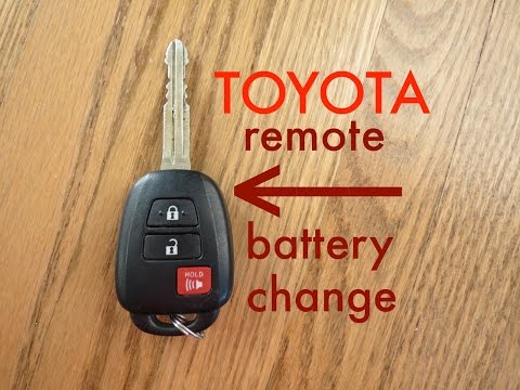 How to ● Toyota Key Fob Remote Keyless Battery Change/Replace