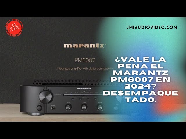 Vídeo relacionado con Marantz Pm6007 Amplificador Hi-Fi Estéreo, 2 X 60 W, Entrada Óptica, Entrada Phono, Salida de Subwoofer, Color Plata Oro