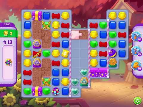 Homescapes Level 5203 With No Boosters - Hard Level