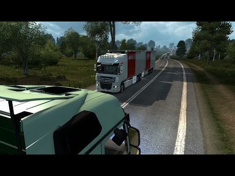 ETS2 DAF XF 105 Tandem + RusMap 1.6.3 - Юхнов