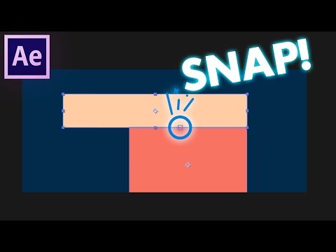 Snap objects, compositions and anchor points in After Effects - Snapping Objects ✔