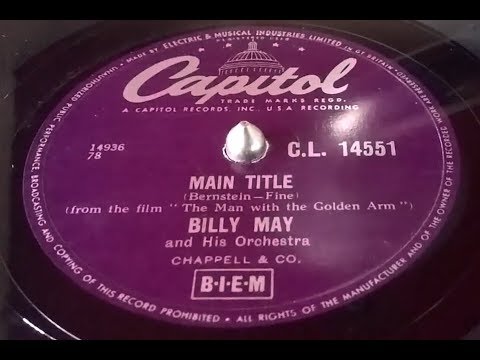 Billy May & Orchestra ~ Main Title Man with the Golden Arm Capitol 78rpm Decca 66 Gramophone