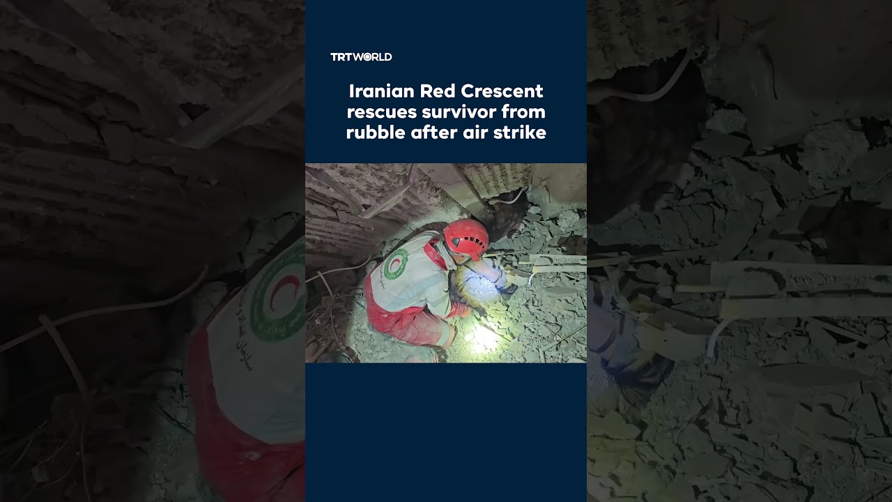Video | Rescue workers pull survivor from rubble of US-Israeli strike in Iran’s Bandar Abbas