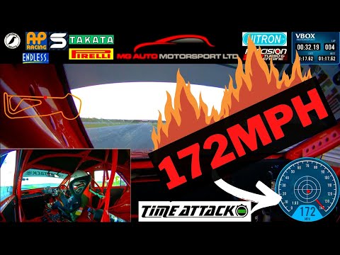 1000 BHP Time Attack Mitsubishi EVO 9 Snetterton 1:16.89 MG Autos | On Board | Bruce Winfield