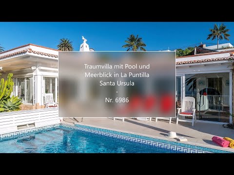 Traumvilla mit Pool und Meerblick in La Puntilla / Santa Ursula - Nr. 6986