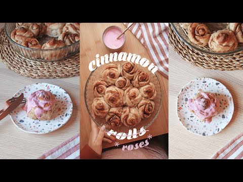 CINNAMON ROSES (cinnamon rolls) gluten free and less sugar l mindful baking 01