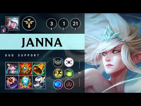 Janna Support vs Kennen - KR Challenger Patch 25.S1.2