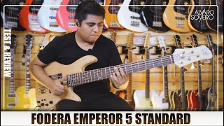 Video thumbnail for BAJO FODERA EMPEROR 5 STANDARD FLAME MAPLE (TEST Y REVIEW) by Alvaro Sovero