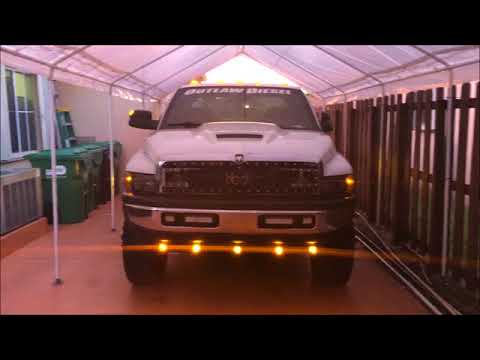 Recon 62" BIG RIG LED Side Mounted Running Light On Dodge Ram (Highway Forever Project)