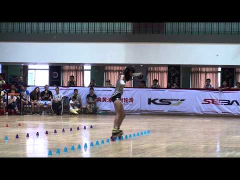 2015 Shanghai Slalom Open Classic Slalom Junior Women 4th Wang Ding Yu Xin