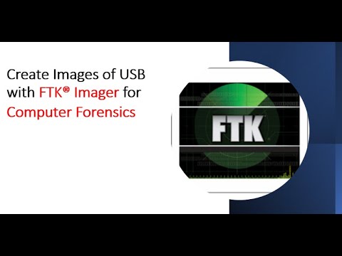 Create images of USB with FTK Imager for computer forensic analysis