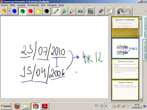 Estrutura Condicional em C - Aula 07 - Algoritmos e Programação 2012.1