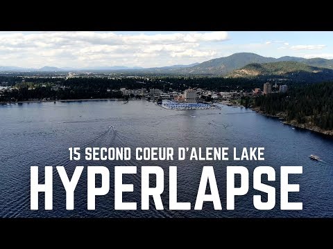 Coeur d'Alene Lake 15 Second HyperLapse Drone Footage