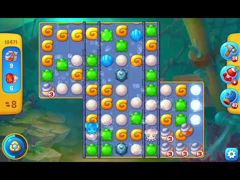 Fishdom Easy Level 10471 (with ingame lightning booster) @choraelmin