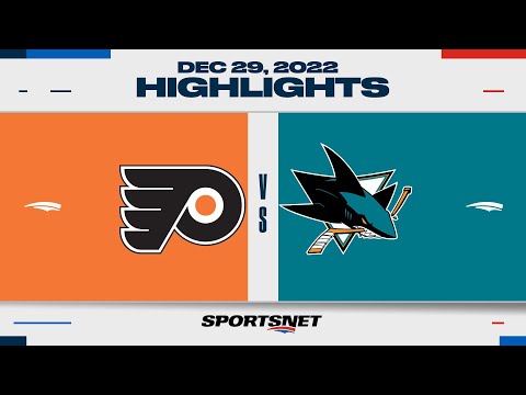 NHL Highlights | Flyers vs. Sharks - December 29, 2022