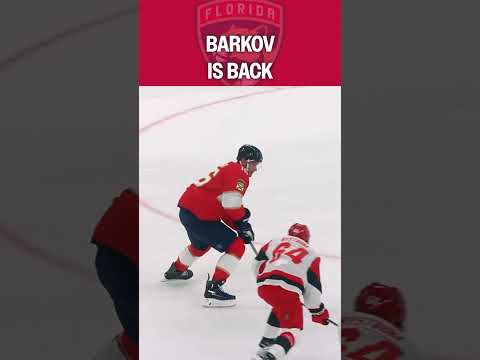 Barkov doesn't need to look...