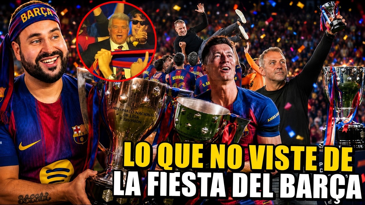 Lo QUE NO VISTE de la FIESTA del BARÇA ¡La EMOCIÓN de FLICK! LAPORTA DESATADO, DISCURSOS... ¡BRUTAL!