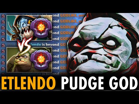 MASTER TIER PUDGE VS MASTER TIER SLARK - OMG PUDGE GOD NO ESCAPE HOOK BY ETLENDO | Genius Pudge
