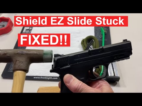 **EASY FIX. Slide Stuck on M & P Shield 9mm EZ (or Equalizer) during Field Stripping or Reassembly
