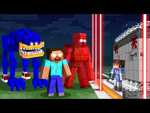 Scary Monsters vs Security House in Minecraft