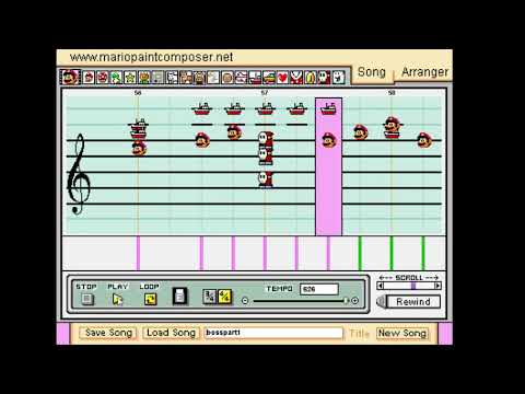 "Lotus Boss Fight Theme" (Mario Paint Composer)