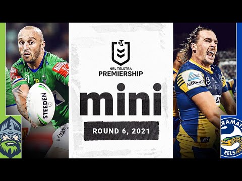 NRL Highlights | Ricky's Raiders welcome hungry Eels | Match Mini | Round 6, 2021 | NRL