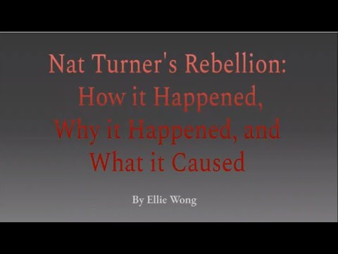 Video presentation: Nat Turner presentation