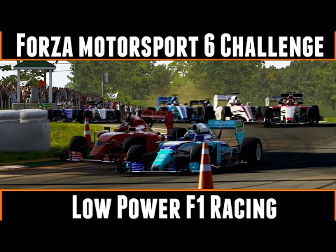 Forza Motorsport 6 Challenge Low Power F1 Racing