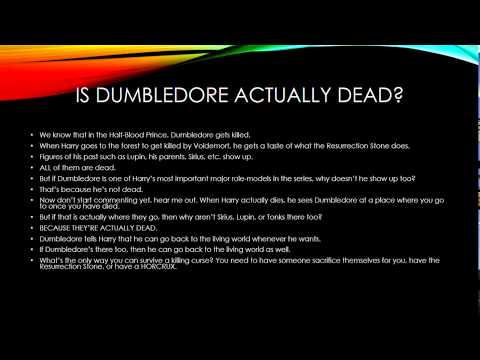 Potter Theory: Is Dumbledore Alive?